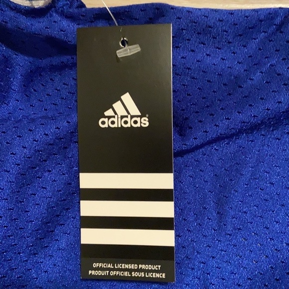 Adidas Youth Royal Football Practice Jersey Size Small NWT - Picture 5 of 11